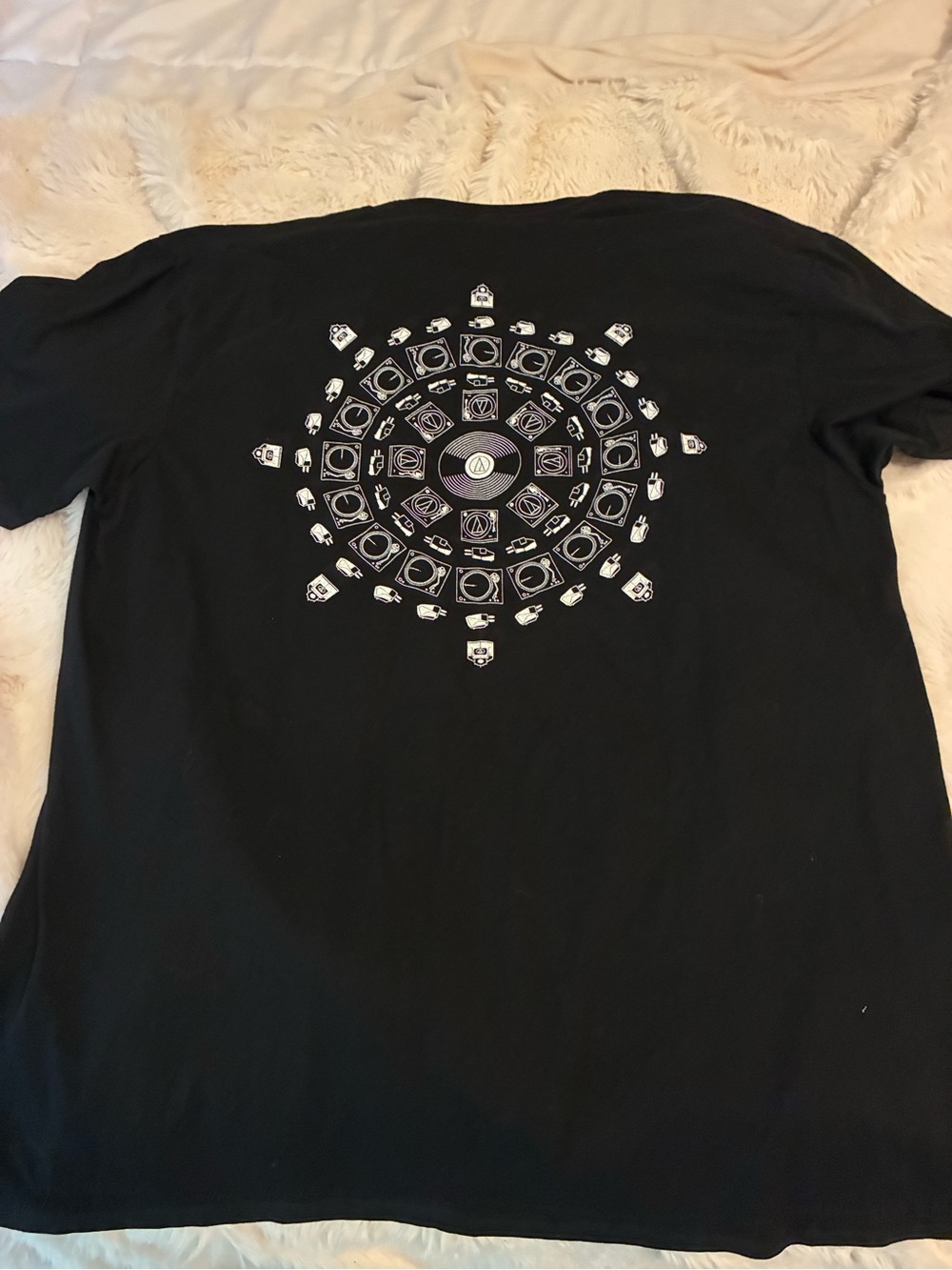 XL Audio-Technica Turntable Record Player Zoetrope Graphic Logo T-Shirt